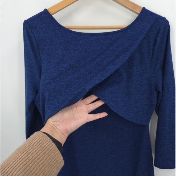 Patagonia Seabrook Dress 3/4 Sleeve Quick Drying UPF 50 Harvest Moon Blue - Picture 4 of 13